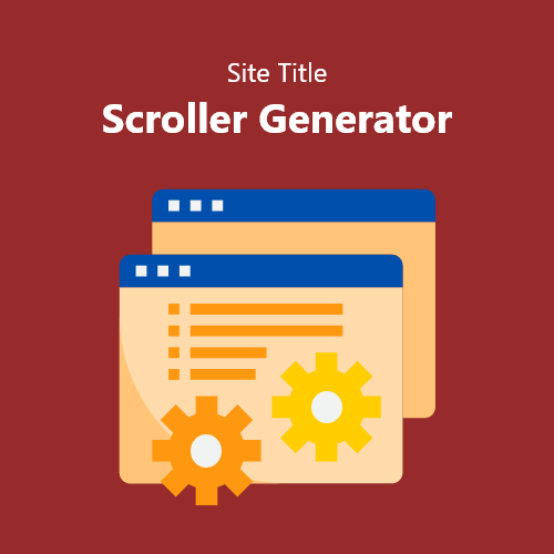 Site Title Scroller Generator